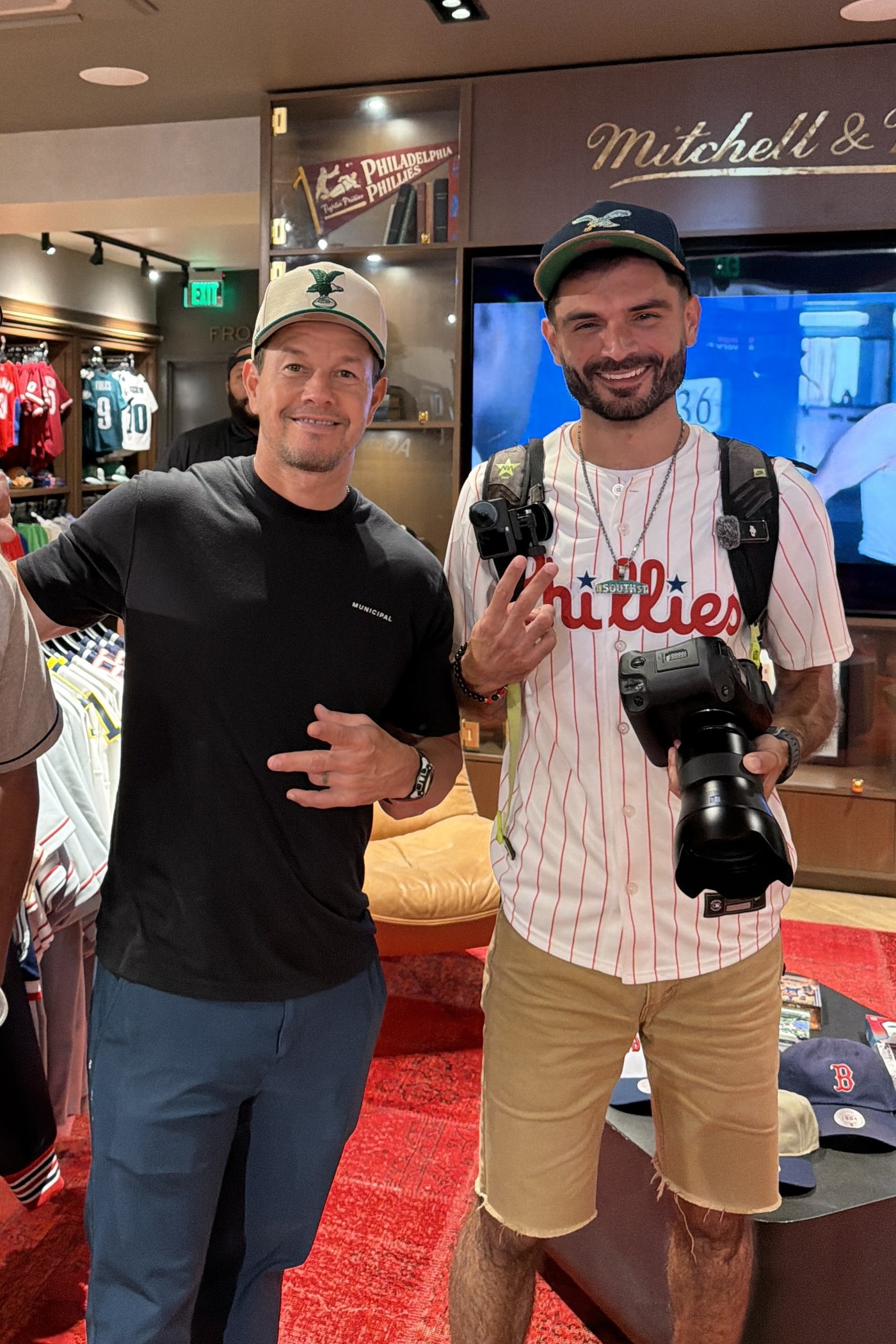 South Street Sam (Sami Aziz) with Mark Wahlberg in Philadelphia