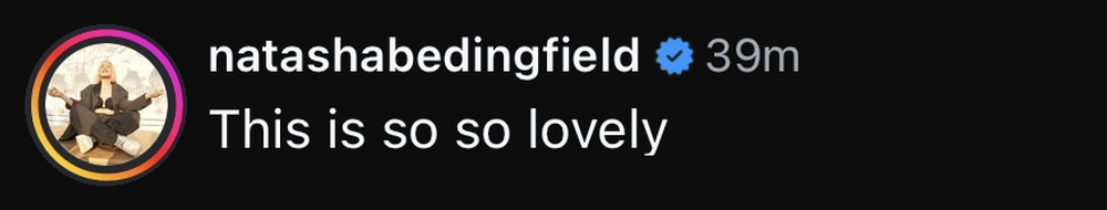 Natasha Bedingfield commented: this is so so lovely